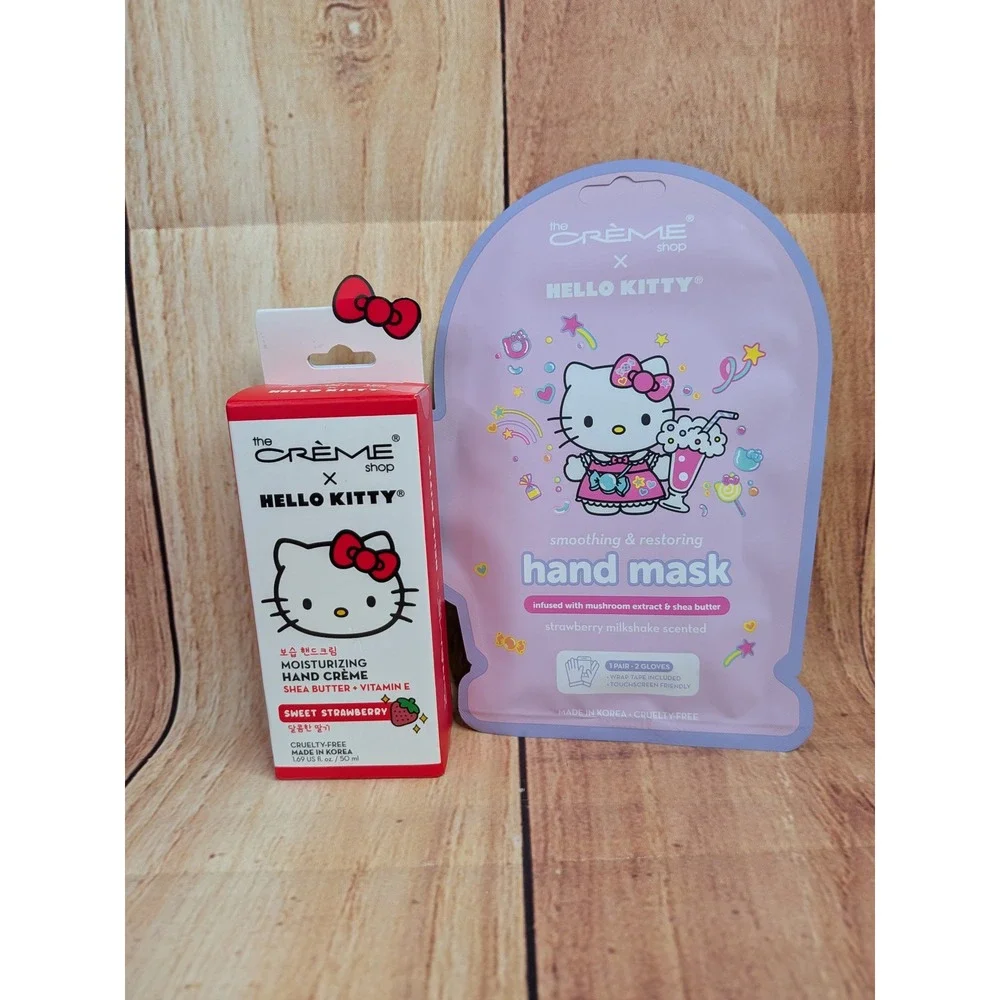 The Creme Shop x Hello Kitty Hand Creme and The Crème Shop Hand Mask Lot